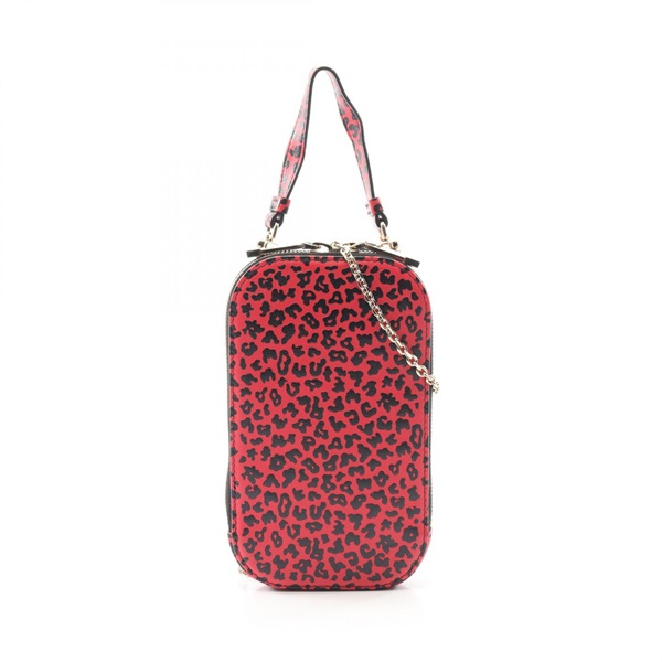 訳あり☆クリスチャンディオール☆フライトライン☆ハンドバッグ☆赤系☆ミッツァ ディオール(Dior)ディオール LADY DIOR レディディオール フォン