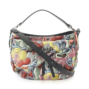 ディオール Christian Dior × Kenny Scharf サドル ショルダーバッグ バッグ レディース