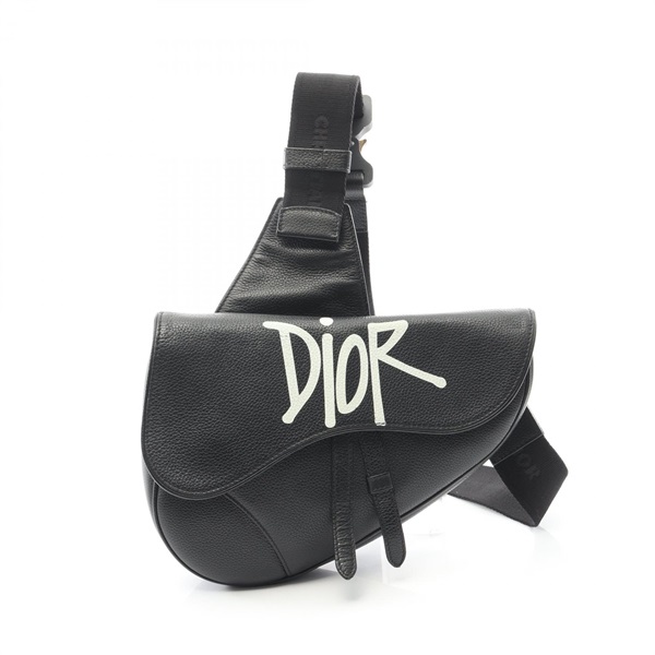 ディオール Christian Dior × STUSSY SADDLE サドル ウエストバッグ ボディバッグ バッグ メンズ
