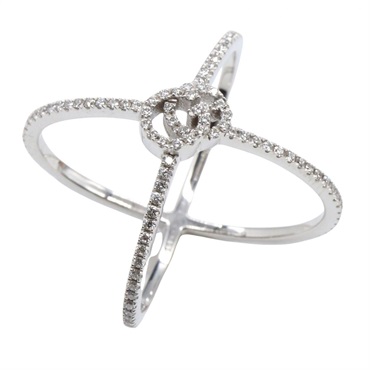 グッチ GGランニング クロス ダイヤ リング リング・指輪 ジュエリー レディース