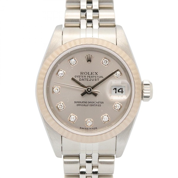 ロレックス デイトジャスト 10Pダイヤ 腕時計 時計 レディース 79174G