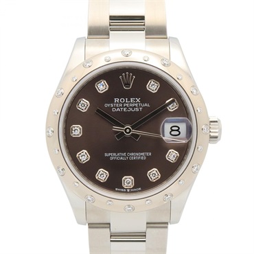 ロレックス デイトジャスト 20Pダイヤベゼル/10Pダイヤ NP 腕時計 時計 メンズ レディース 278344RBR