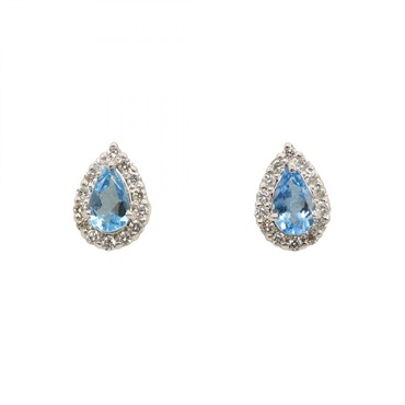 ジュエリー アクアマリン ピアス ピアス ジュエリー レディース ｱｸｱﾏﾘﾝ 1.5g