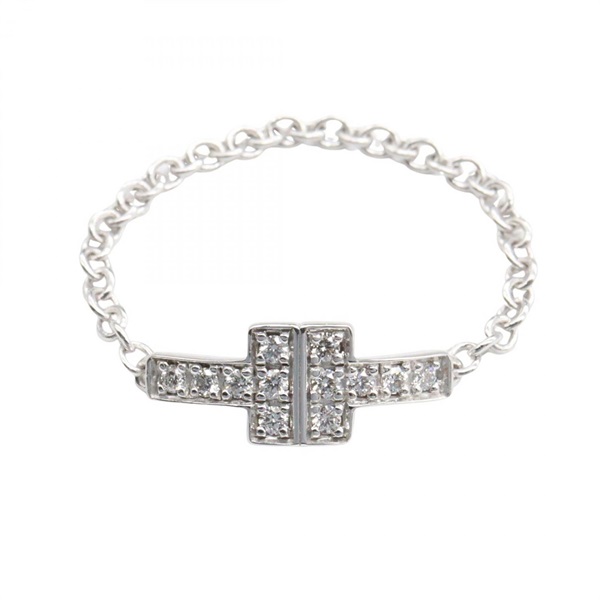 ティファニー Tトゥー チェーン ダイヤ リング リング・指輪 ジュエリー レディース