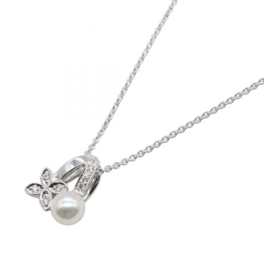 ミキモト パール ダイヤ ネックレス ネックレス ジュエリー レディース