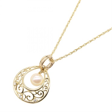 ミキモト パール ダイヤ ネックレス ネックレス ジュエリー レディース