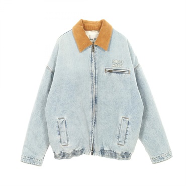 ミュウ ミュウ  デニムジャケット 衣料品 アウター レディース