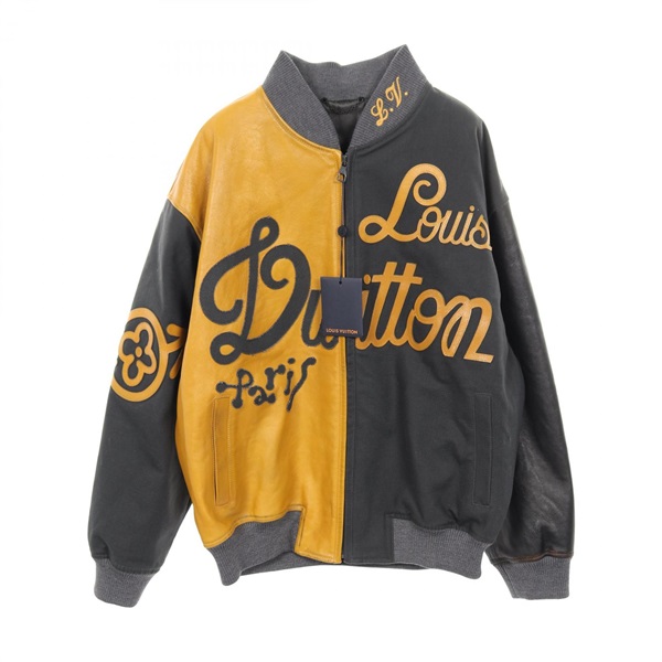 ルイ・ヴィトン ミックスキャンバスレザー ボンバージャケット ブルゾン 衣料品 アウター メンズ
