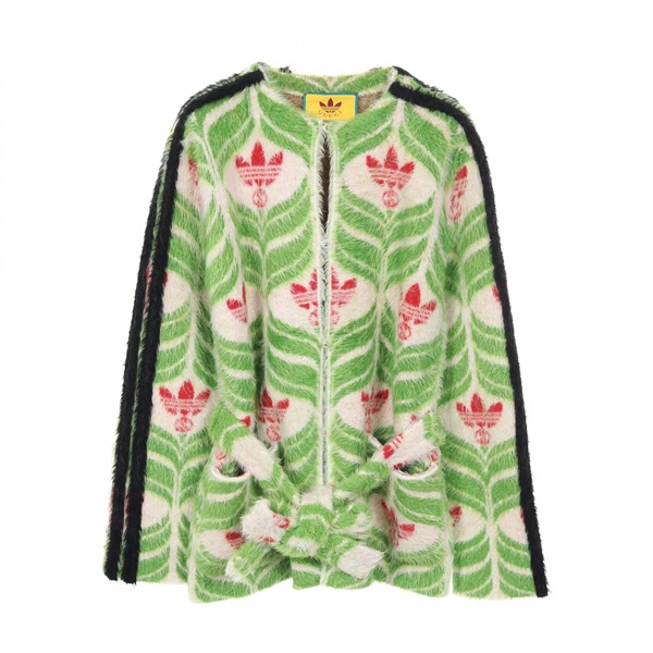 グッチ(GUCCI)グッチ GUCCI × adidas トレフォイル ニットジャケット