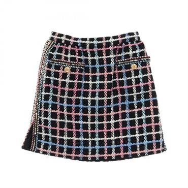 シャネル(CHANEL)シャネル ココマークボタン ツイード スカート 衣料品