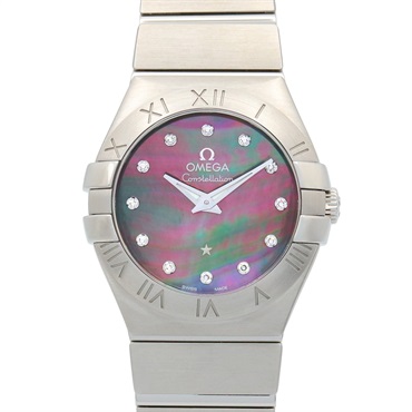 オメガ コンステレーション ブラッシュ 12Pダイヤ 腕時計 時計 レディース 123.10.27.60.57.003