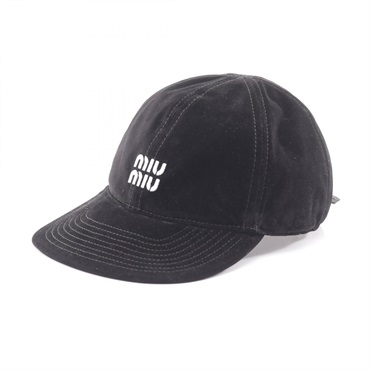 ミュウ ミュウ ベルベット ベースボール キャップ 帽子 レディース 5HC3692CUAF034S