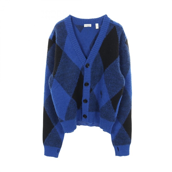 バーバリー Argyle Check  カーディガン 衣料品 トップス メンズ