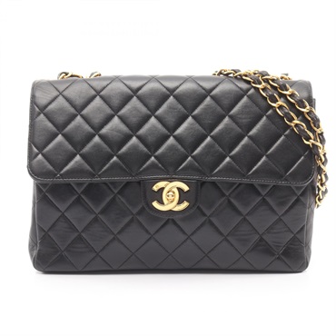 シャネル デカマトラッセ30 シングルフラップ ショルダーバッグ バッグ レディース