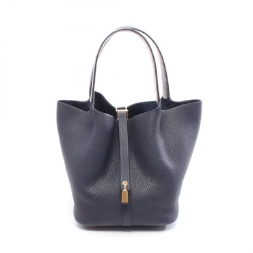 エルメス ピコタンロック タッチMM ブルーニュイ ハンドバッグ バッグ レディース