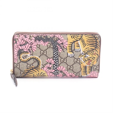 グッチ GGスプリーム ラウンド長財布 財布 レディース 452355