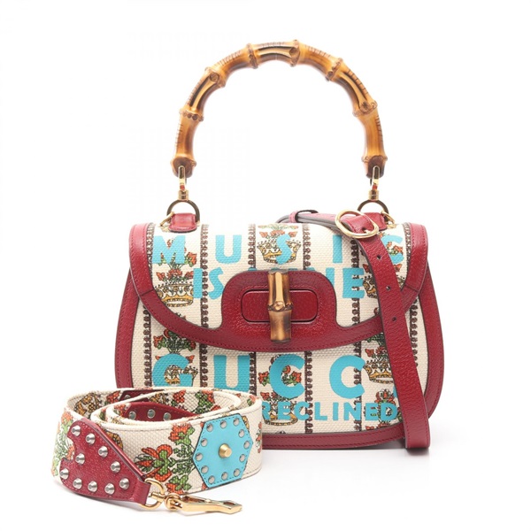 グッチ MUSIC IS MINE バンブー ハンドバッグ バッグ レディース 679632