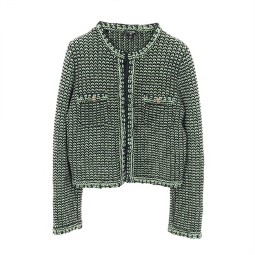 シャネル ココマークボタン ニットジャケット ツイード カーディガン 衣料品 トップス レディース P70487K10067