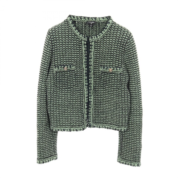 シャネル ココマークボタン ニットジャケット ツイード カーディガン 衣料品 トップス レディース P70487K10067