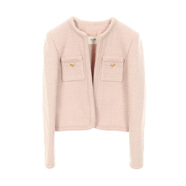 セリーヌ  ノーカラージャケット 衣料品 アウター レディース 2V18N764L