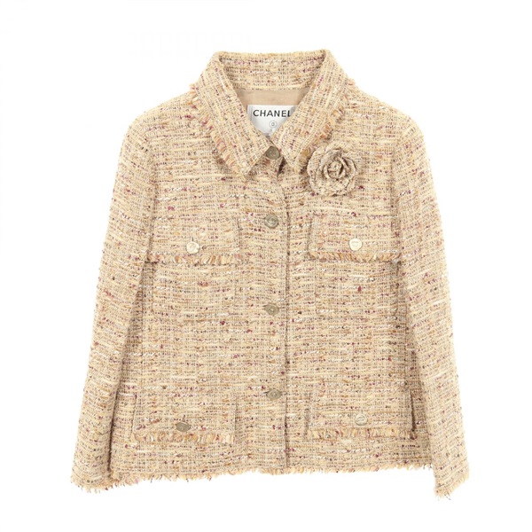 シャネル ココマークボタン ツイード その他ジャケット 衣料品 アウター レディース P28167V18056
