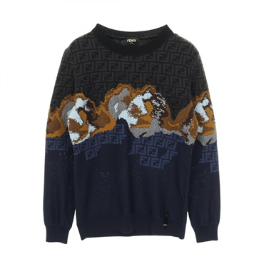 フェンディ FFロゴ ニット 衣料品 トップス メンズ FZX005AN3Z