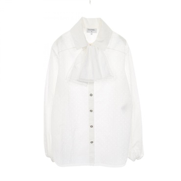 シャネル ココマークボタン パンチング ブラウス 衣料品 トップス レディース P74911V37796