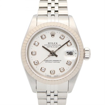 ロレックス デイトジャスト 10Pダイヤ U番 腕時計 時計 レディース 69174G