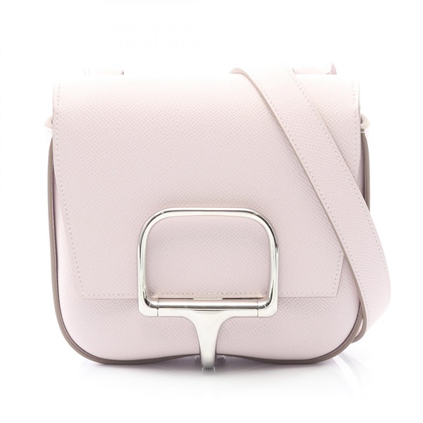 エルメス HERMES デッラ カヴァッレリア ミニ ショルダーバッグ バッグ レザー ヴォーエプソン ヴォーエプソン W刻印（2024年製造） レディース ブラック系 【中古】 デッラ カヴァッレリア ミニ ショルダーバッグ ヴォーエプソン グレー