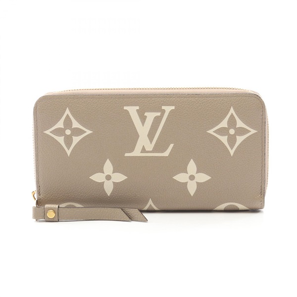 LOUIS VUITTON レザー フラップ ウォレット ベージュ 長財布中古 ルイ・ヴィトン(LOUIS VUITTON)ルイ・ヴィトン ジッピーウォレット