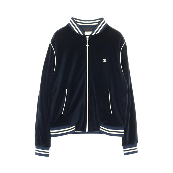 セリーヌ トリオンフ ベルベットジャージ テディブルゾン ブルゾン 衣料品 アウター メンズ 2Y89C748Q.07XE