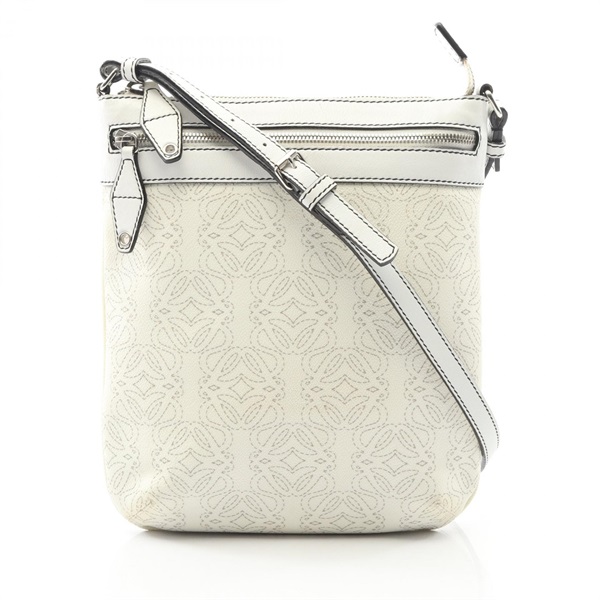 LOEWE ロエベ アナグラム ショルダーバッグ 白 レディース ブランド ロエベ(LOEWE)ロエベ アナグラム ショルダーバッグ バッグ レディース
