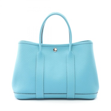 エルメス ガーデンパーティTPM ブルーノール トートバッグ バッグ レディース