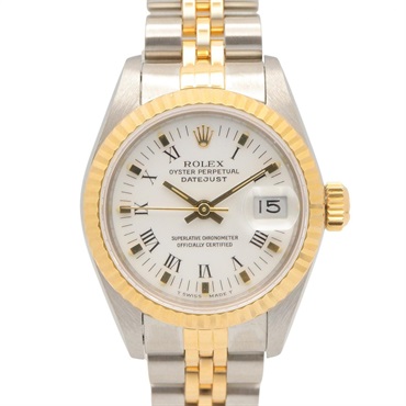 ロレックス デイトジャスト L番 ホワイト ローマ 腕時計 時計 レディース 69173