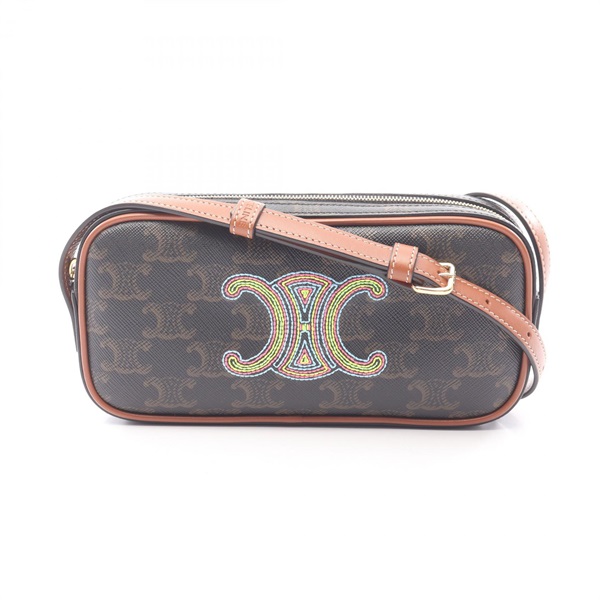 セリーヌ(CELINE)セリーヌ キュイル トリオンフ ミニ カメラバッグ