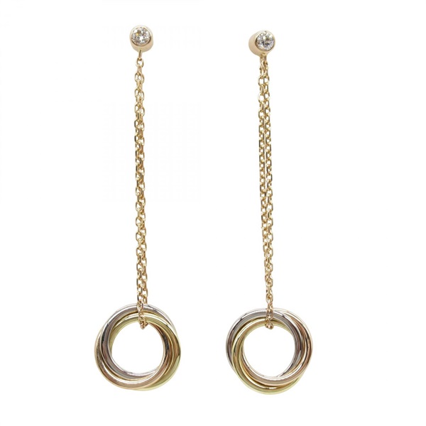 カルティエ トリニティピアス 1PD ピアス ジュエリー レディース