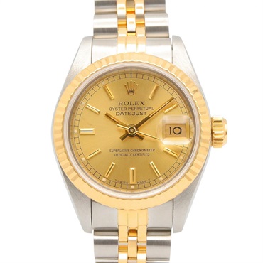 ロレックス デイトジャスト E番 シャンパン バー 腕時計 時計 レディース 69173