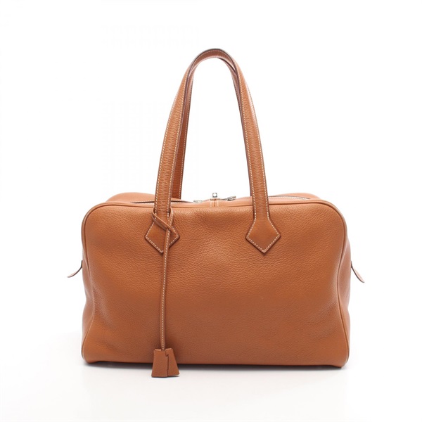 エルメス(HERMES)エルメス ヴィクトリア35 ゴールド ハンドバッグ