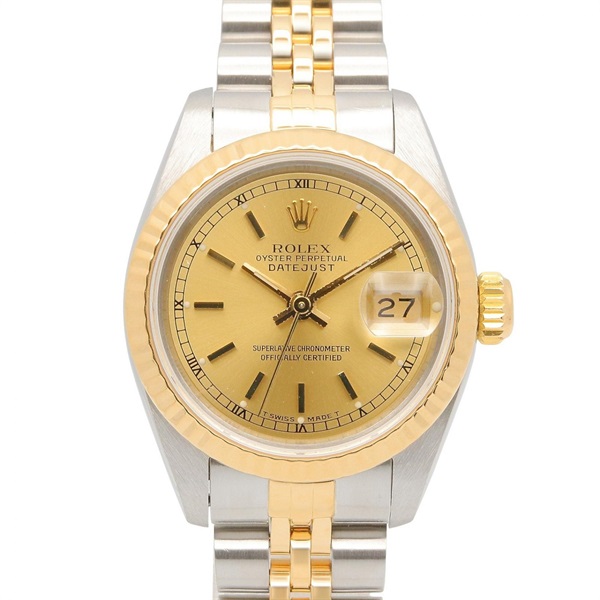 ロレックス デイトジャスト L番 シャンパン バー 腕時計 時計 レディース 69173