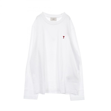 アミ ハートロゴ刺繍 長袖Tシャツ 衣料品 トップス メンズ UTS235.724100XL