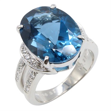 ジュエリー ブルートパーズ ダイヤモンド リング リング・指輪 ジュエリー レディース Bﾄﾊﾟｰｽﾞ 14.3g