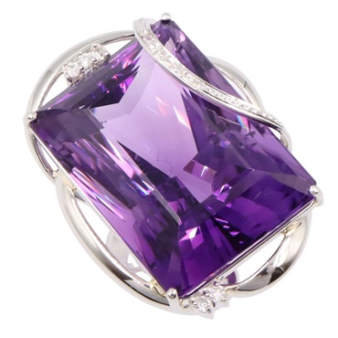 ジュエリー アメジスト ダイヤモンド リング リング・指輪 ジュエリー レディース ｱﾒｼﾞｽﾄ 30.5g