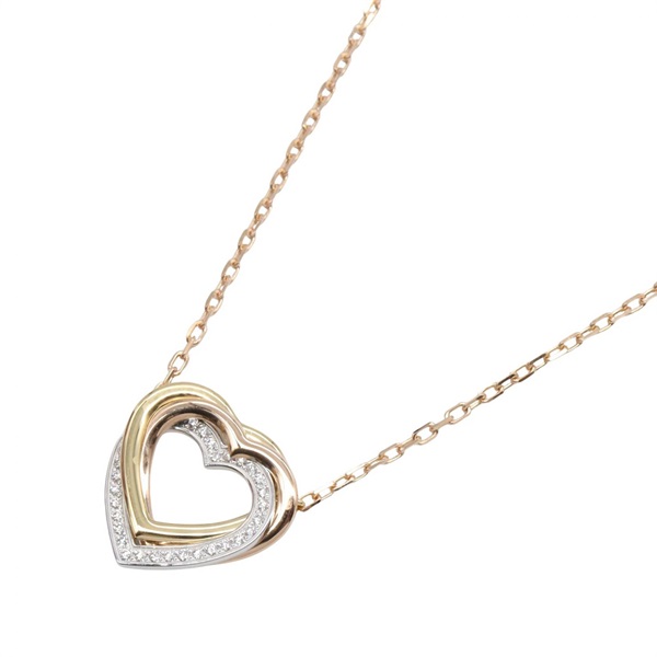 カルティエ トリニティハート ダイヤ ネックレス ネックレス ジュエリー レディース