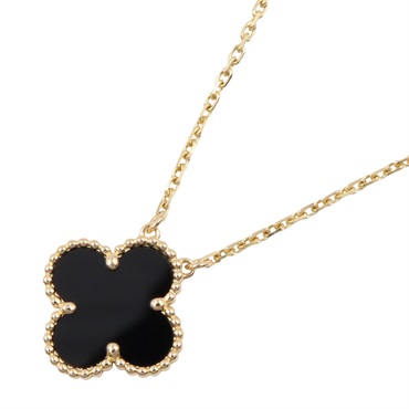 ヴァンクリーフ＆アーペル ヴィンテージアルハンブラ オニキス ネックレス ネックレス ジュエリー レディース