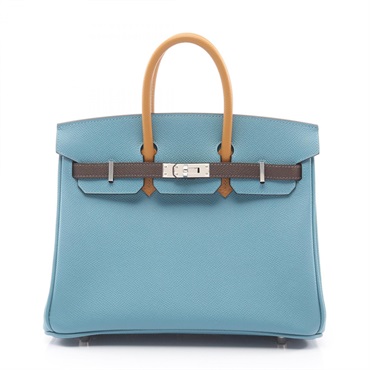 エルメス バーキン25 ブルージーン エコルス セサミ ハンドバッグ バッグ レディース