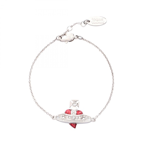 ヴィヴィアンウエストウッド NEW DIAMANTE HEART ブレスレット アクセサリー レディース 6102021T/02P383