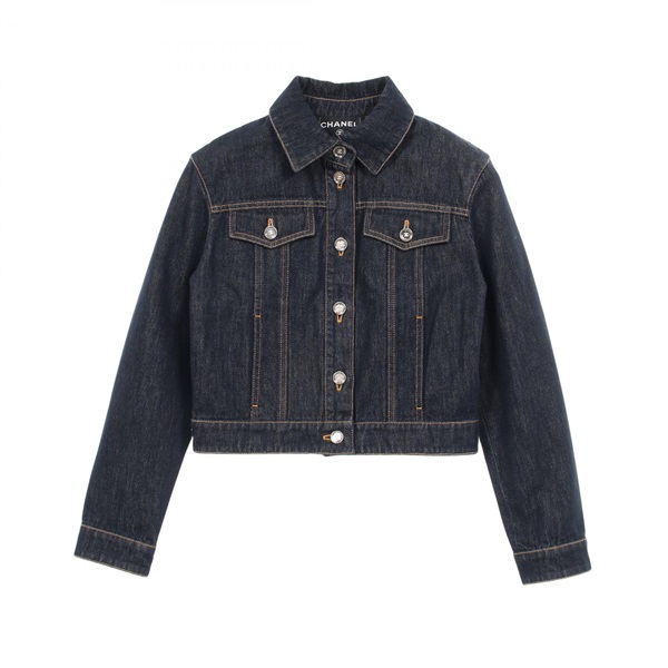 シャネル ココマークボタン デニムジャケット 衣料品 アウター レディース P78799V71012