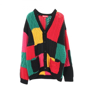 シュプリーム Patchwork Cable Knit Cardigan カーディガン 衣料品 トップス メンズ