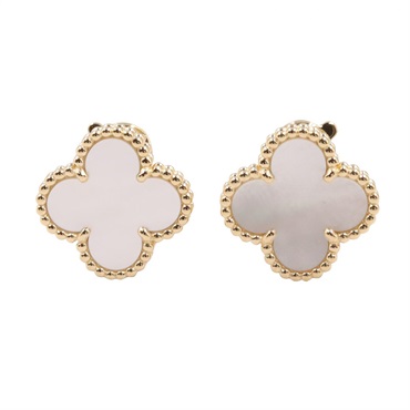 ヴァンクリーフ＆アーペル ヴィンテージアルハンブラ ピアス マザーオブパール ピアス ジュエリー レディース