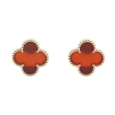 ヴァンクリーフ＆アーペル ヴィンテージアルハンブラ カーネリアン ピアス ピアス ジュエリー レディース